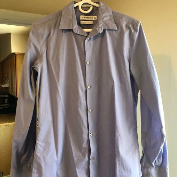Purple Calvin Klein Dress Shirt - Picture 1 of 2